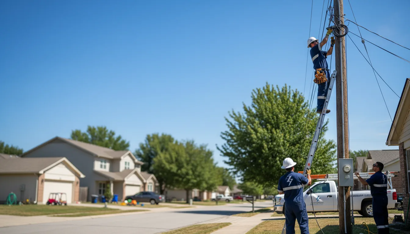 Residential electrician providing installation services in Saffell, AR